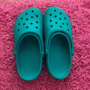 Teal. Size 8 crocs